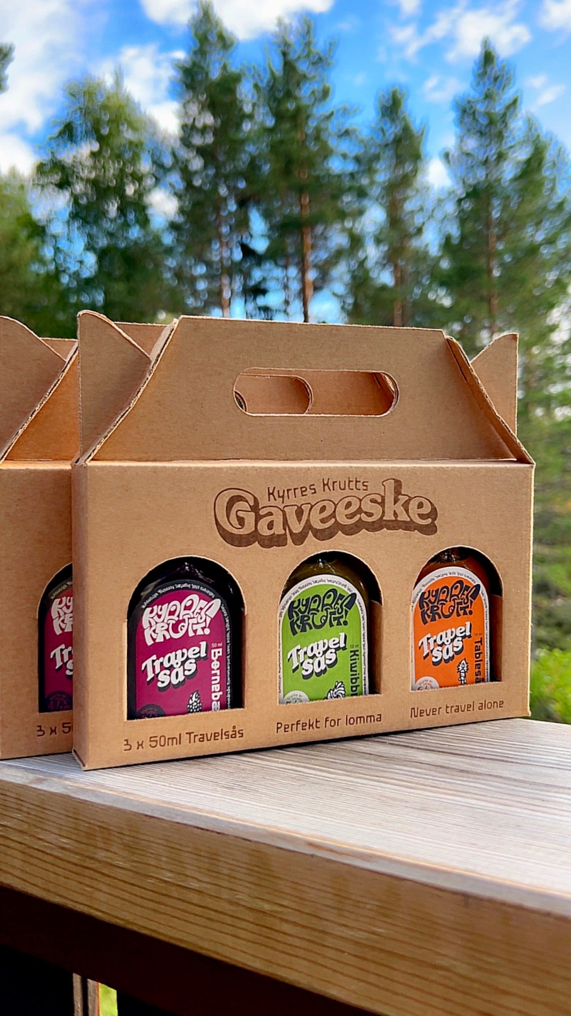 Gaveeske, hot sauce. Norsk kvalitet. Gave til mann 40 +